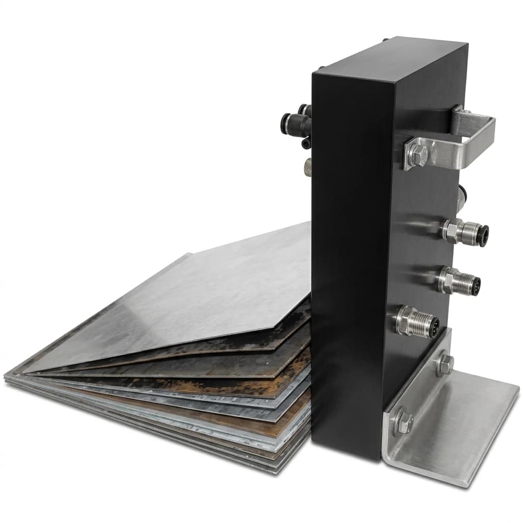 Double blank detector integrated pneumatic magnetic gripper for press destacking