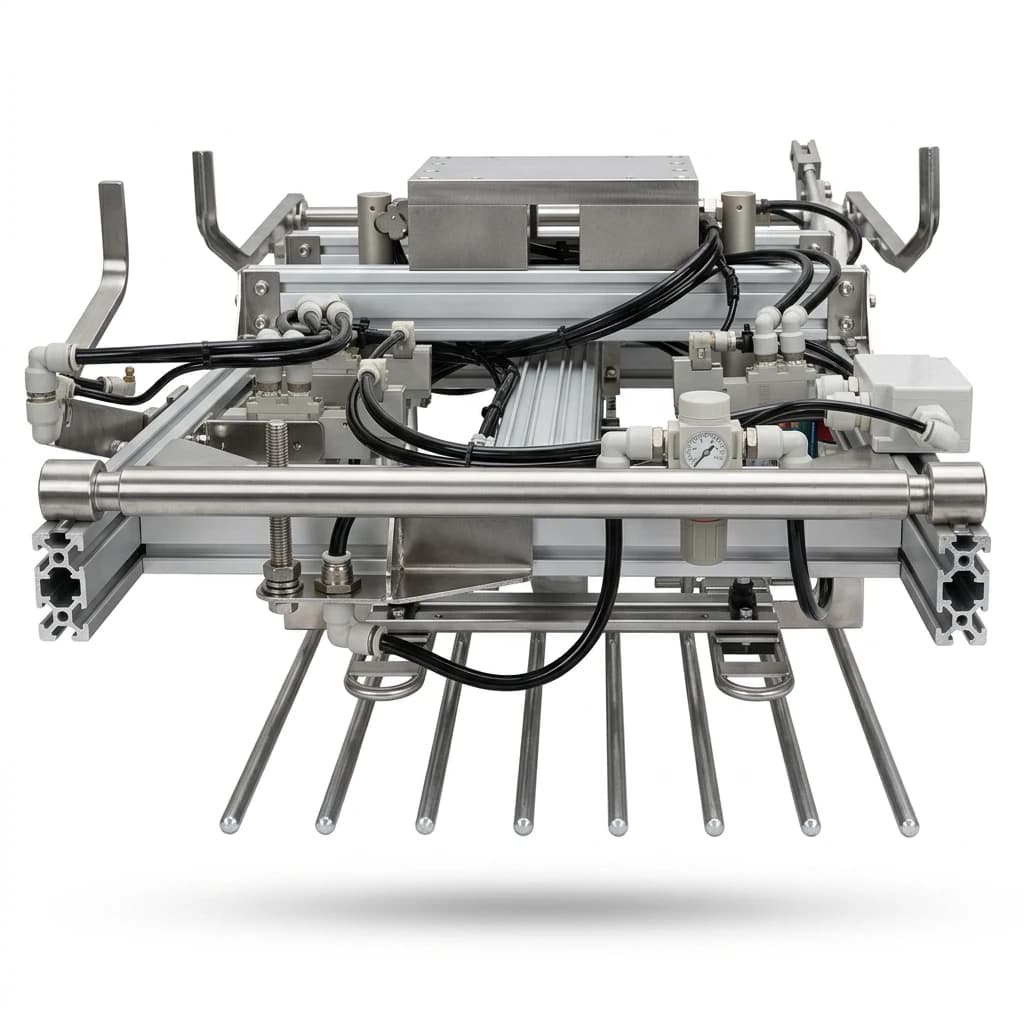 Heavy-duty ABB press automation magnetic part picker