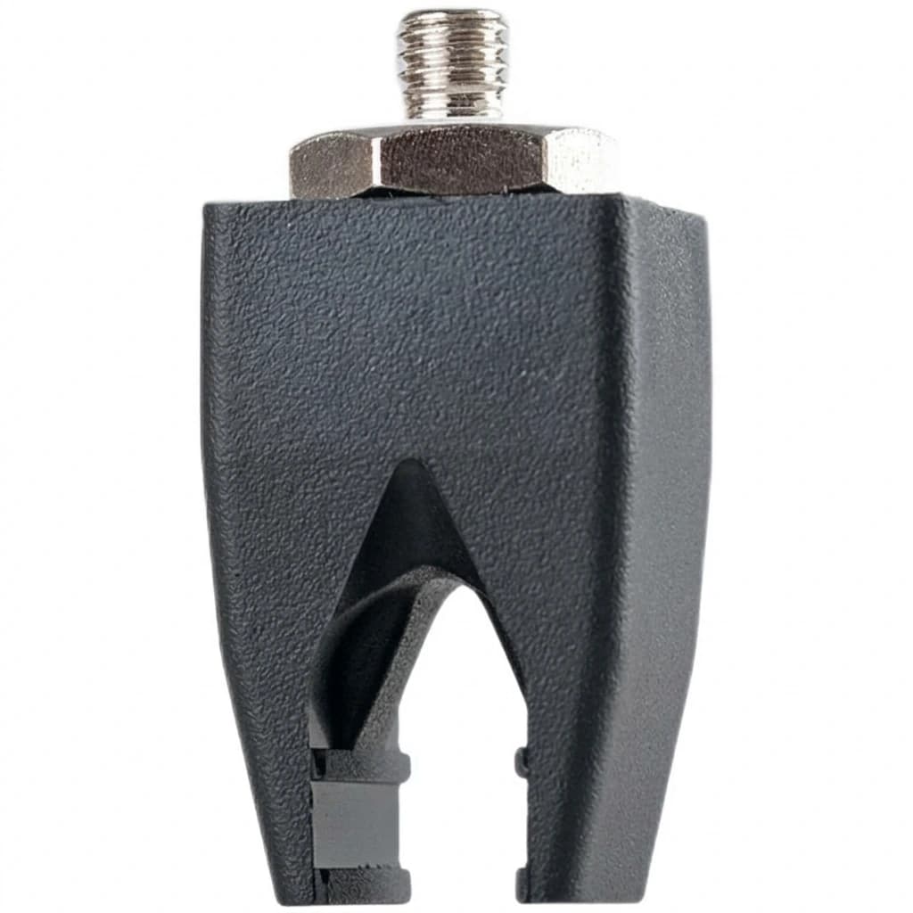 Bicuspid magnetic gripper with contoured reliefs designed for steel pipes and round bars