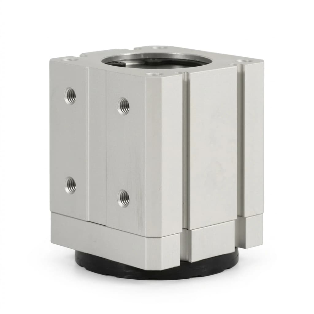 Compact pneumatic magnetic gripper for repeatable steel part pickup